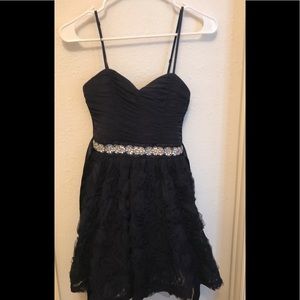 Navy blue homecoming dress